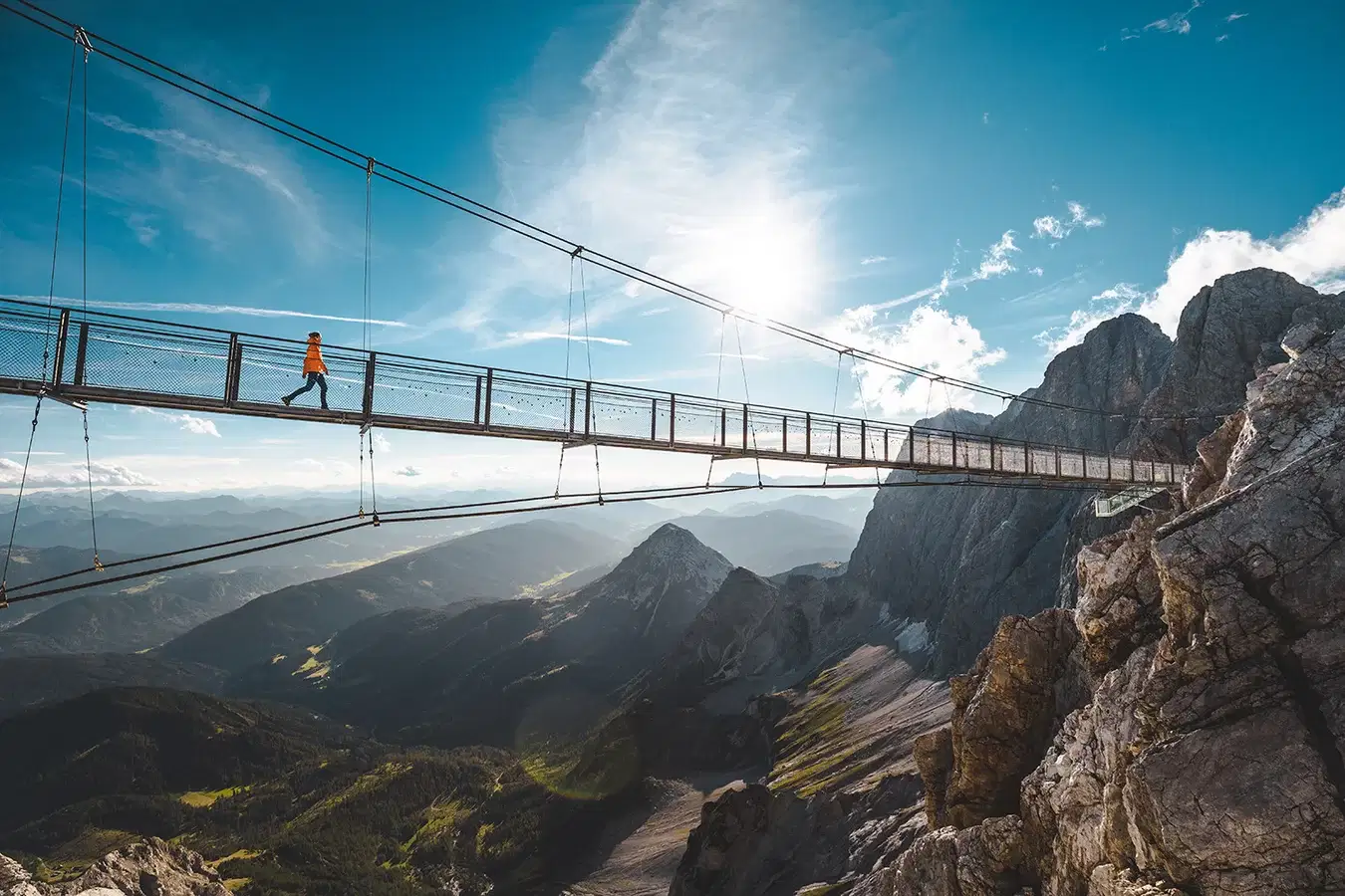 Suspension Bridge Dachstein Glacier