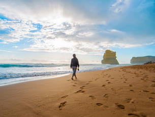 Take a peaceful walk around the great ocean road