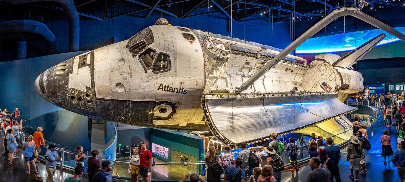 Marvel at the sight of the great Space Shuttle Atlantis