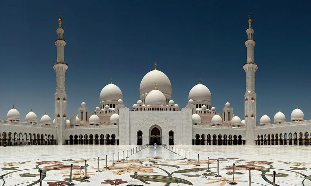 Sheikh Zayed mosque, one of the largest mosques in the world and the UAE’s main place of worship