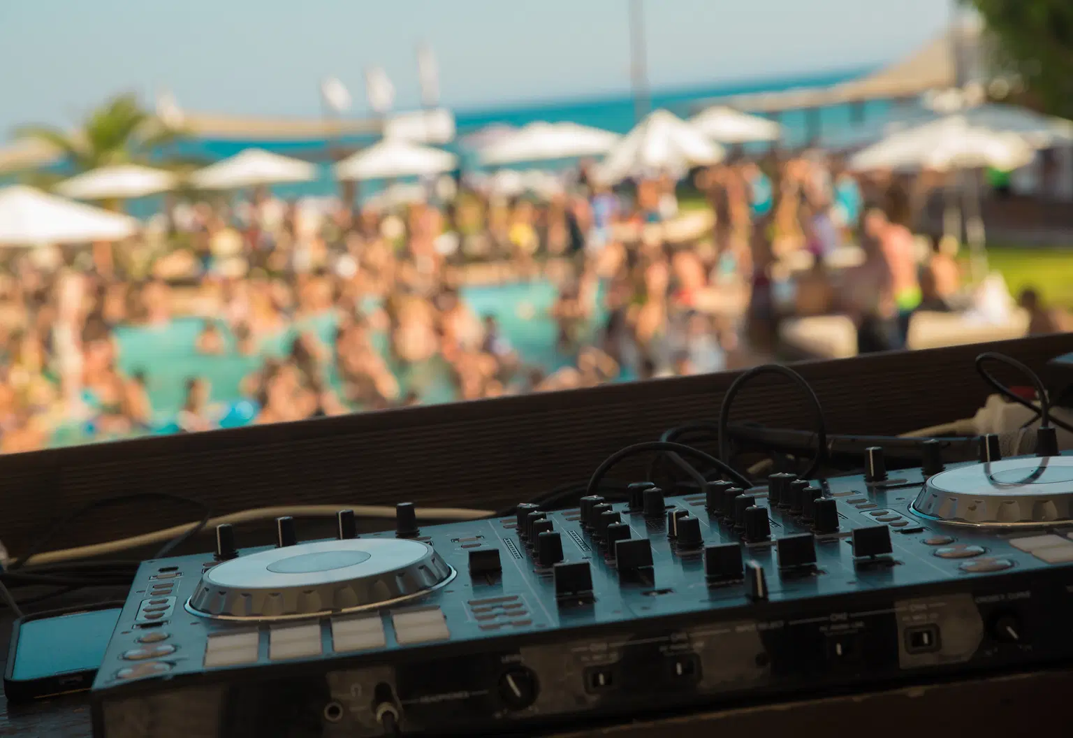 Enjoy DJ Music at Poolside Stage