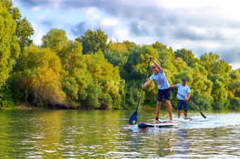 Hop on your paddleboard on Danube river in Budapest