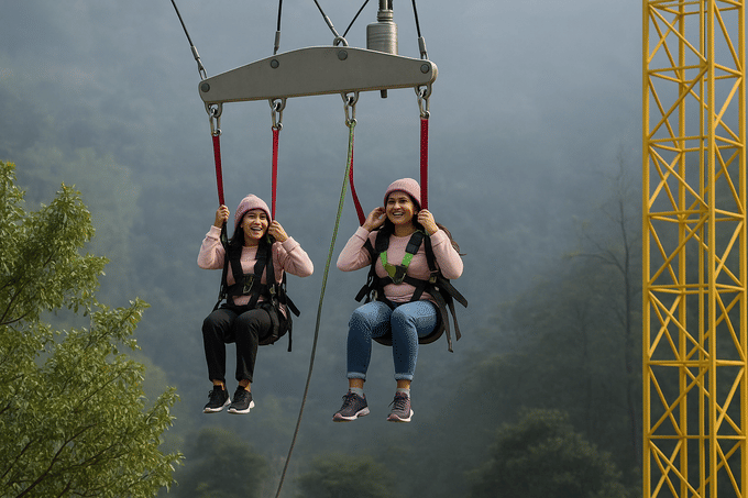 Soak in the views while your heart races with joy