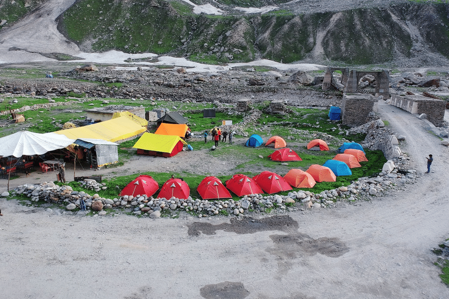 Campsite at Chhatru
