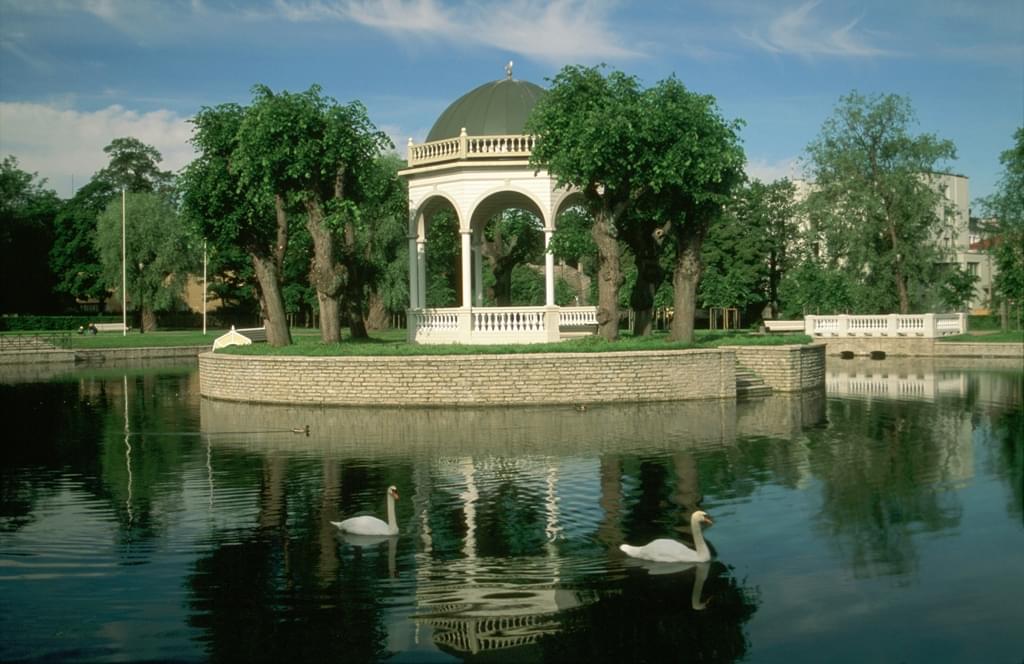 Relax beside the Swan Pond