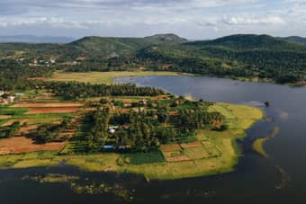 Escape into nature with a peaceful camping experience by the scenic Kanva Lake