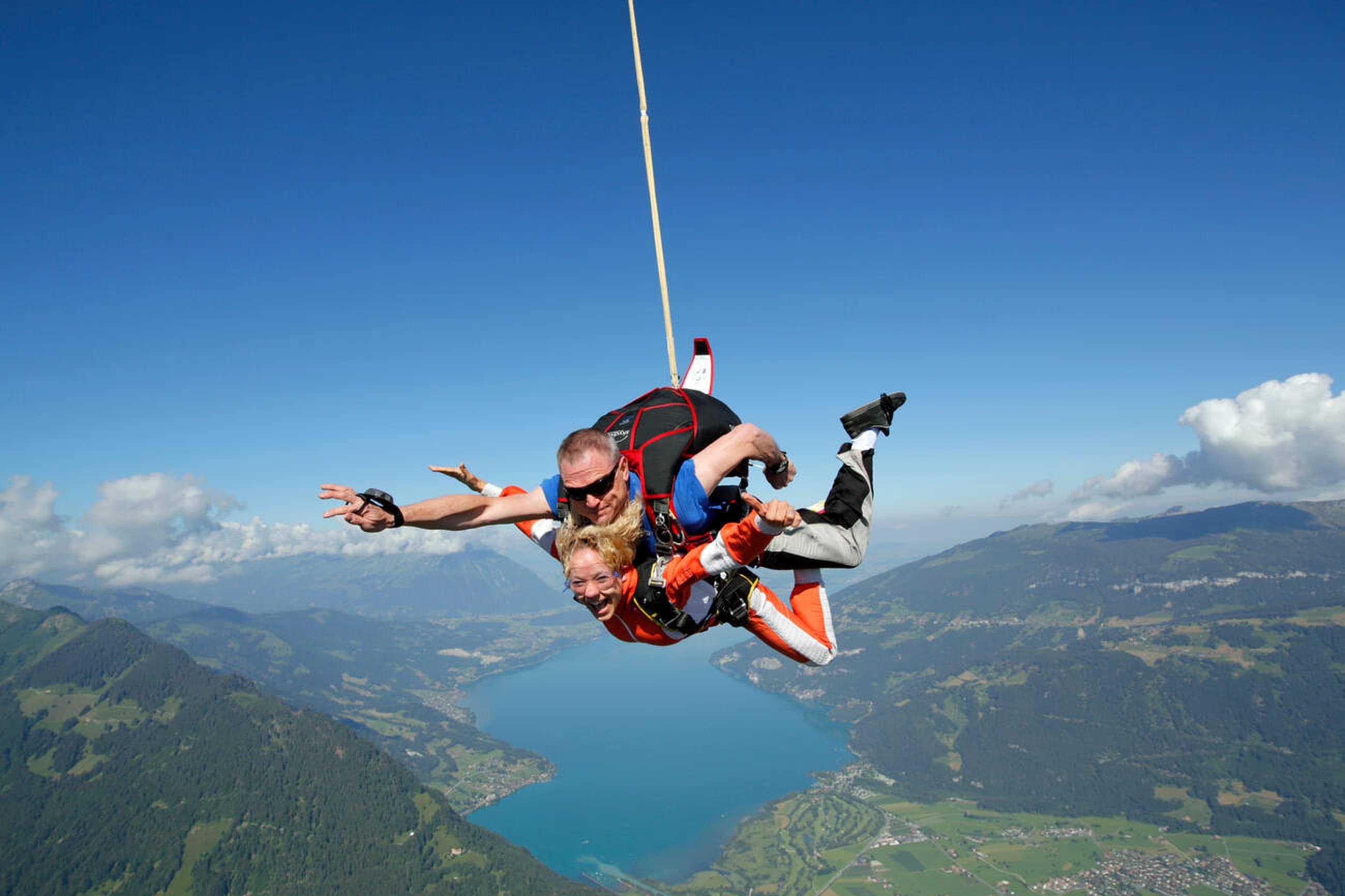 Tandem skydiving