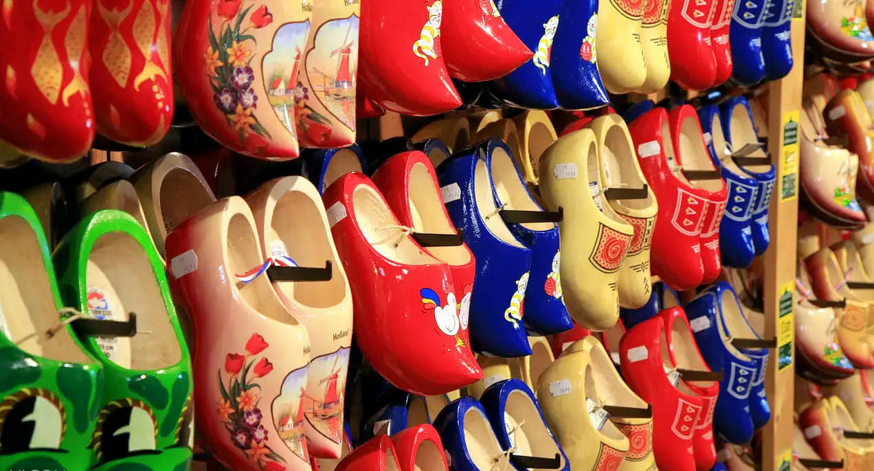 Admire the beauty of these unique wooden carved shoes