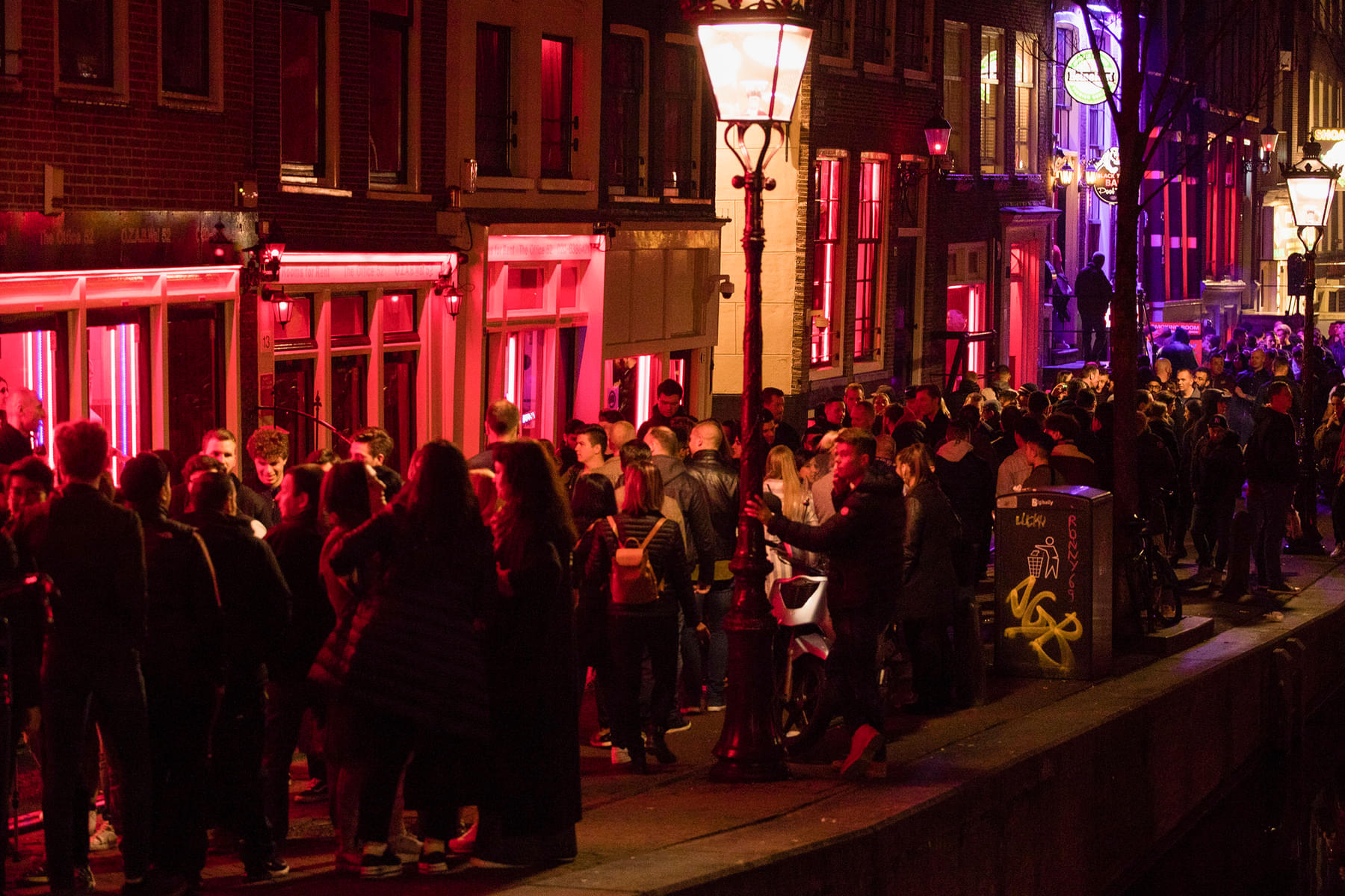 Explore the nightlife of Red Light District of Amsterdam