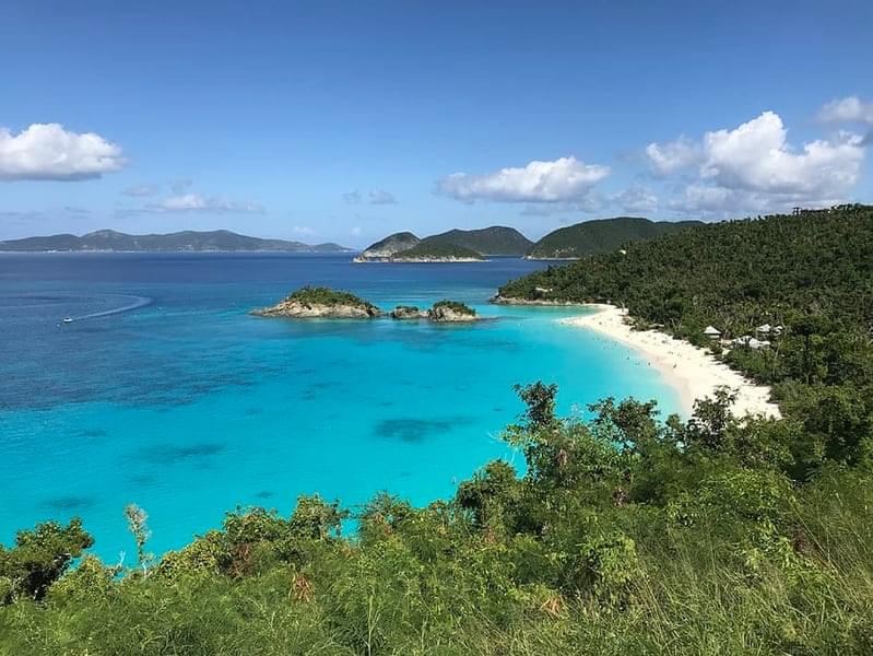 Be mesmerized by the stunning views crystal blue water and white beaches at St. John's Island