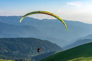 Soaring over Nainital's scenic landscapes