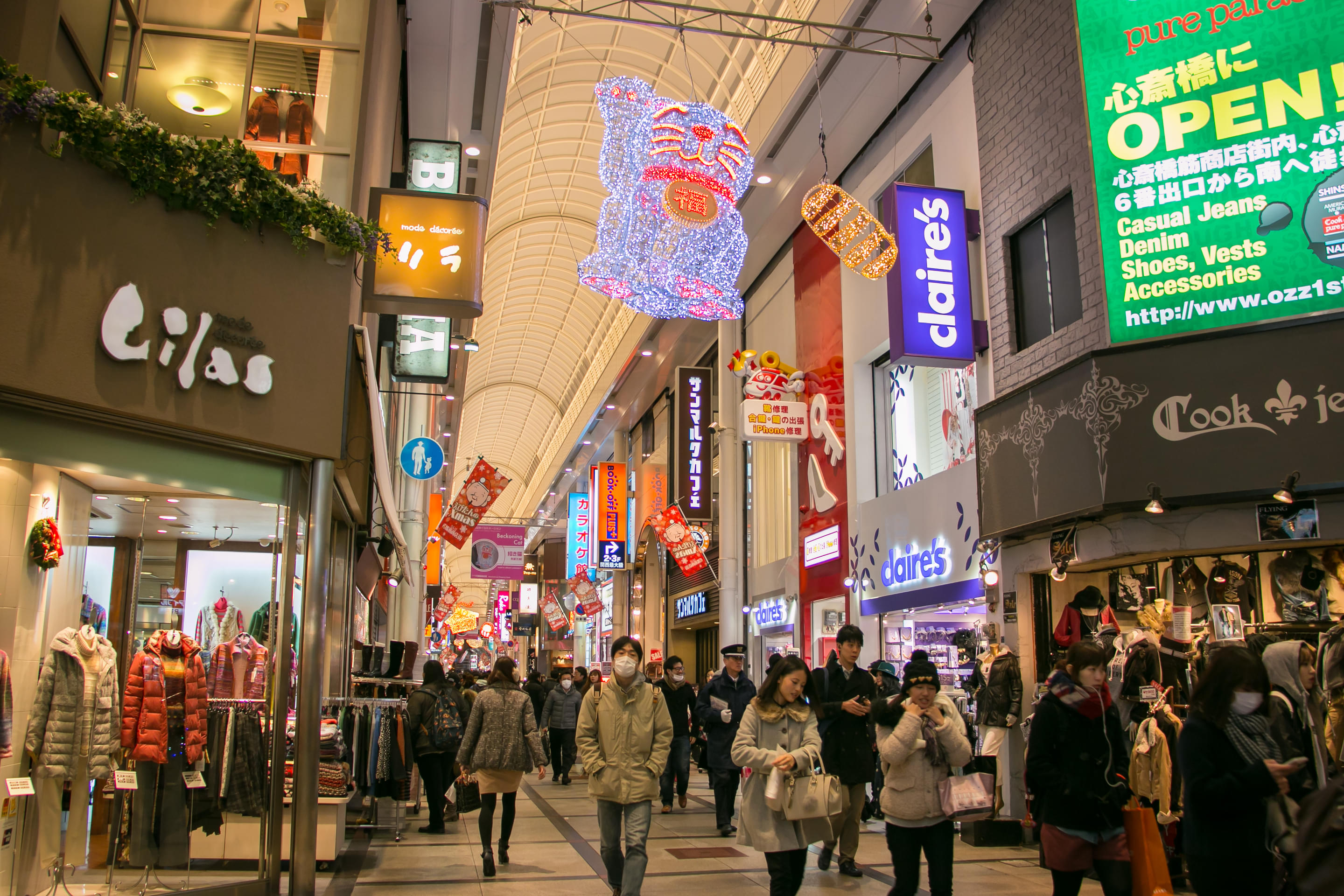 Shinsaibashi-Suji Shopping Street Overview