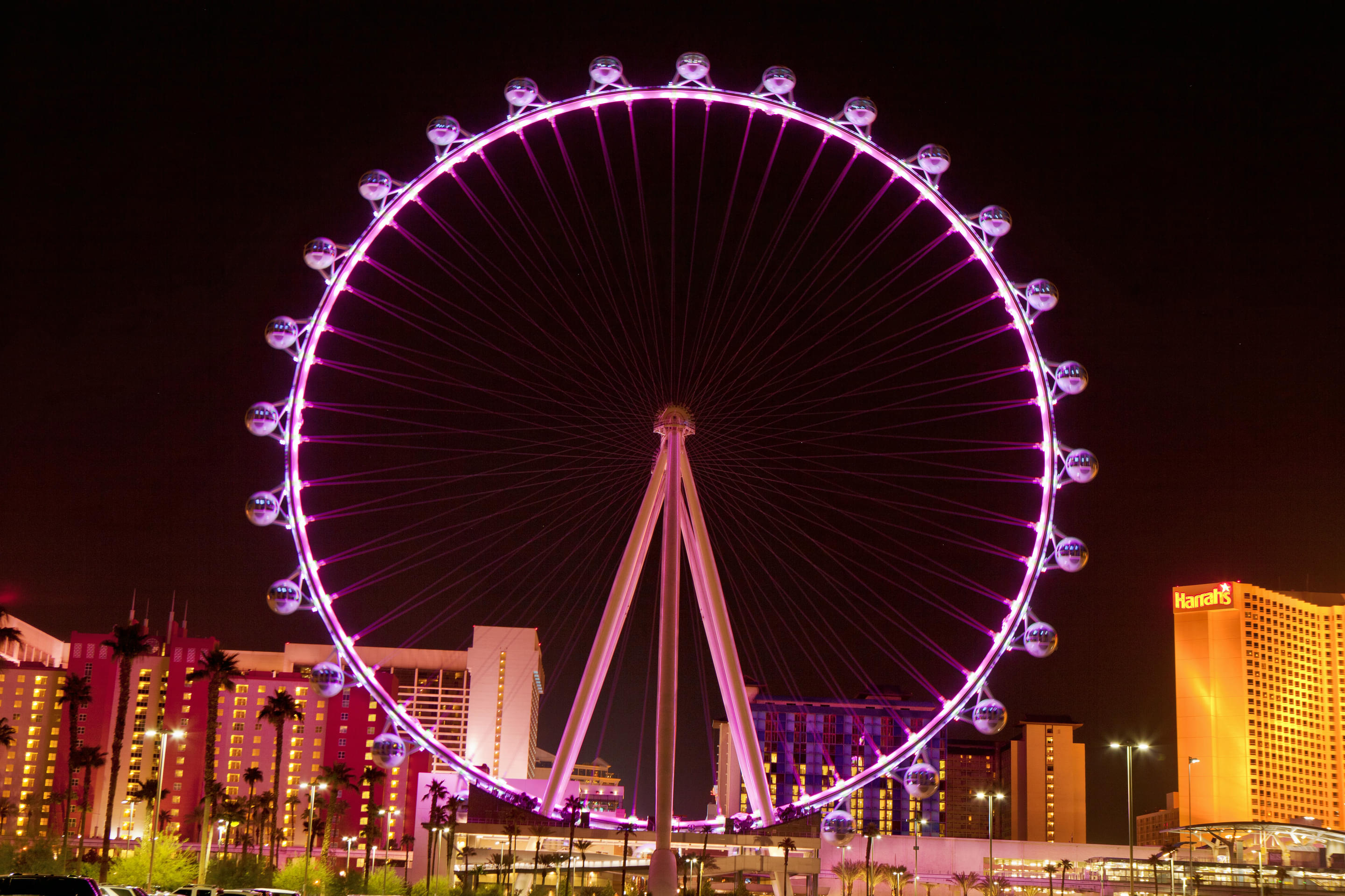 High Roller Ferris Wheel On The Linq Overview