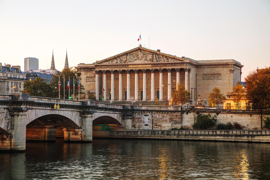 See the majestic Assemblée Nationale on your criuse