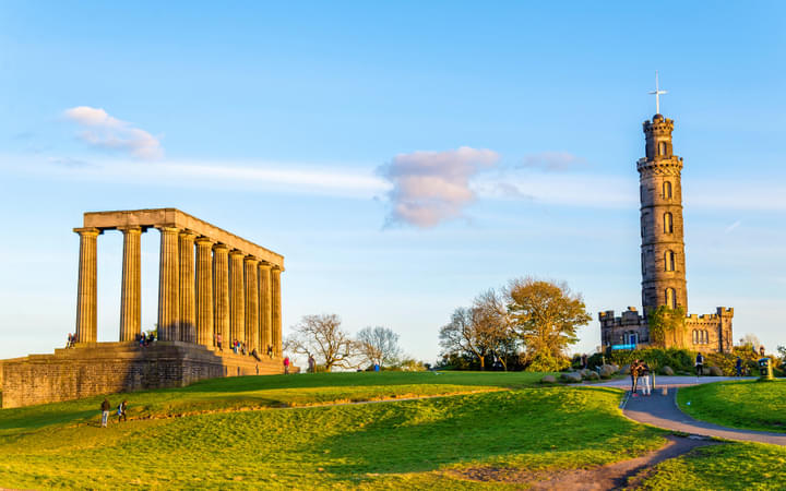 Calton Hill And The Scottish National Monument