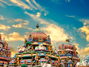 Colourful gopuram at Kapaleeshwarar Temple, Mylapore