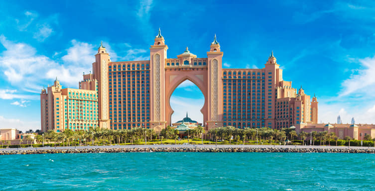 Atlantis the Palm located on the Jumeirah Island