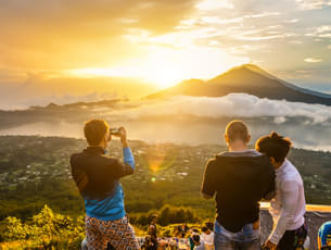 Morning view of Mount Batur