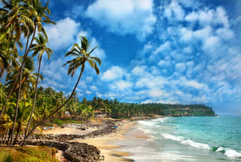 Beautiful view of Beach in Varkala