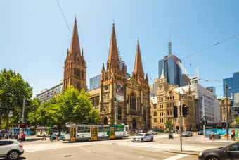 Admire the stunning architecture of the St Paul's Cathedral, a neo-Gothic landmark in Melbourne’s heart