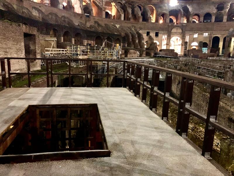 Trap Doors inside Colosseum