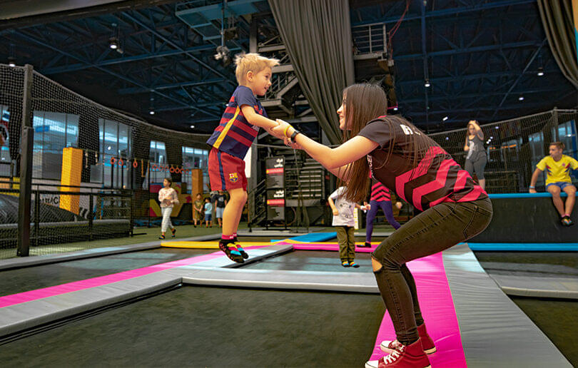 Bring your little ones to Bounce Abu Dhabi's dedicated area for kids