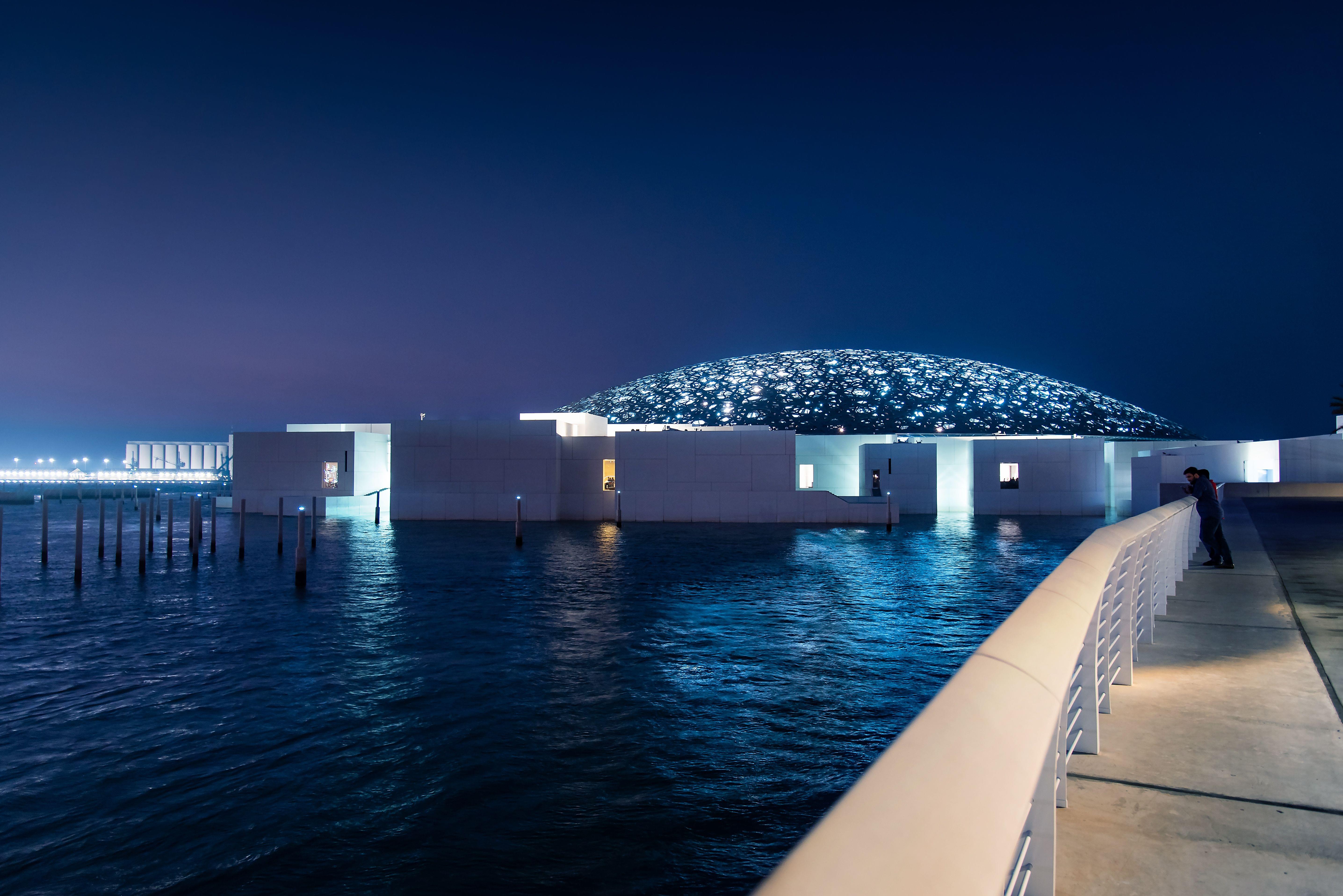 Louvre Abu Dhabi at Night