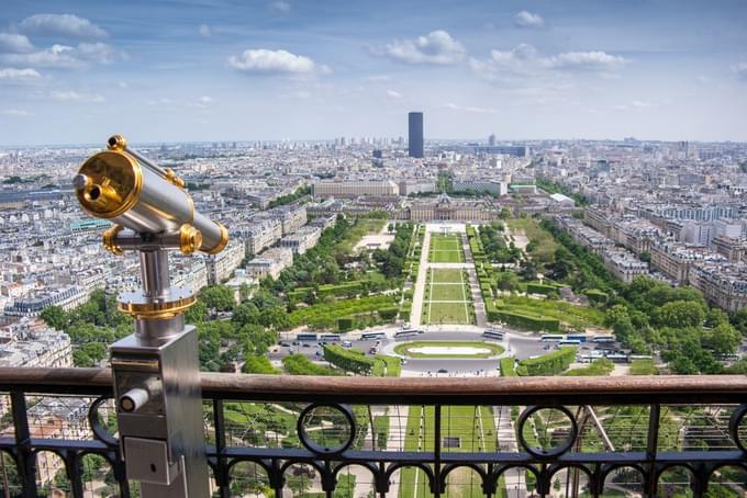 View from Eiffel Tower Top Floor