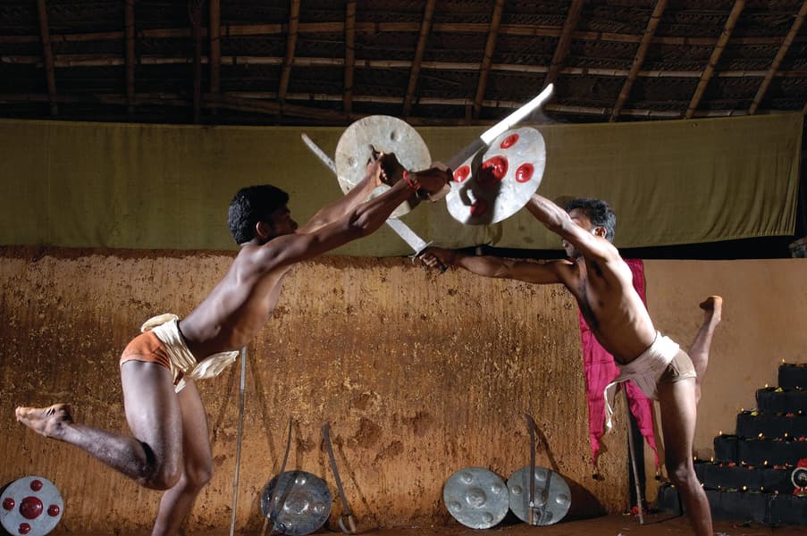 Kalaripayattu Show in Thekkady Image