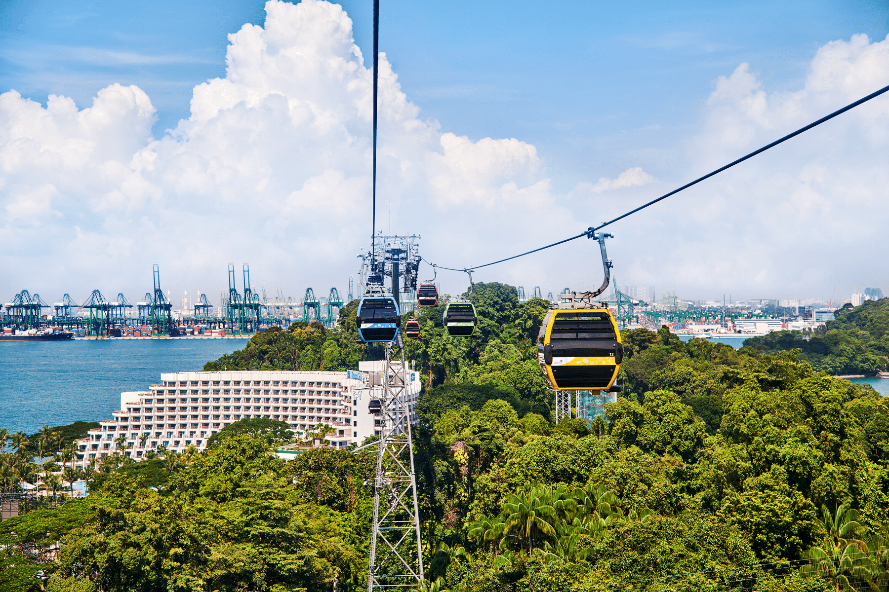 Soar above Singapore on the iconic cable car ride