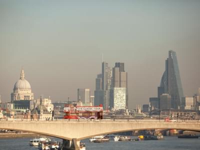 Get panoramic views of The Shard and St. Paul’s Cathedral from the Tower Bridge