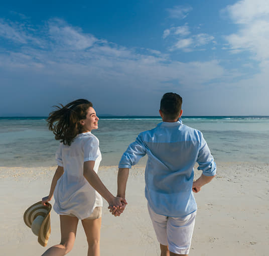 Couple enjoying in Andaman