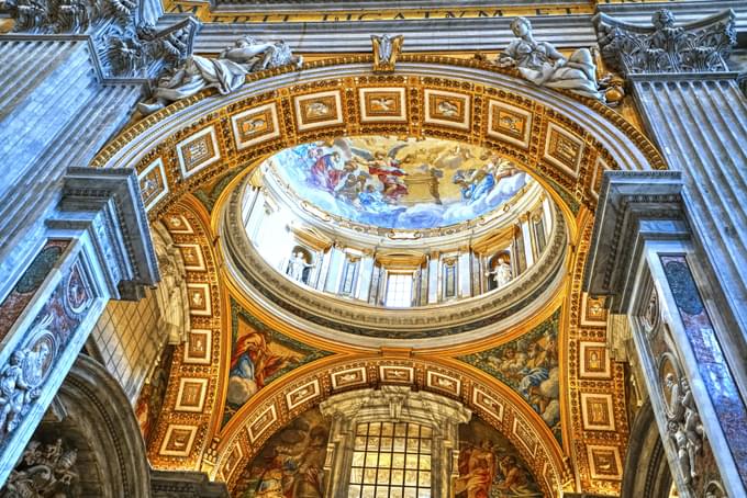 Inside St. Peter's Basilica