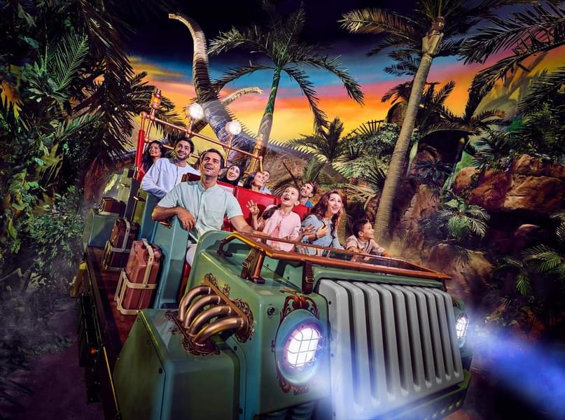Spend a fun family day encountering the dinosaurs of the theme park