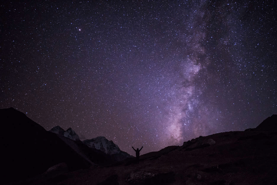 The Starry Night At Dingboche 