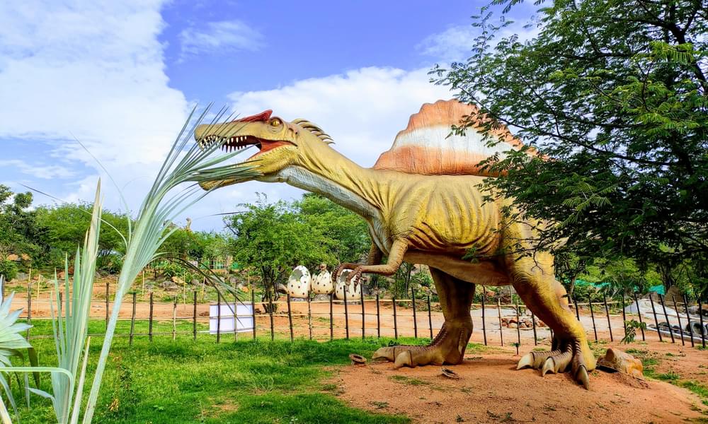 Visit the famous dinosaur park in Hyderabad.