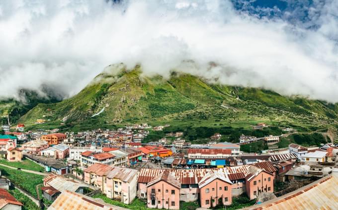 Stunning view of Badrinath