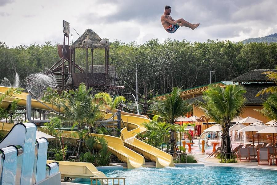 Explode like a cannonball at the 'Slip N Fly'
