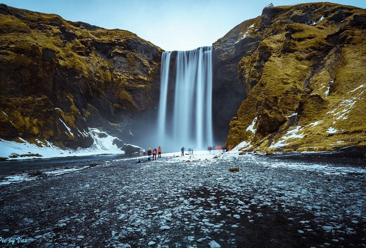 Marvel at the Skogafoss Waterfall