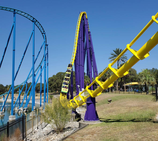 Feel the adrenaline rush as you ride the Steel Eel