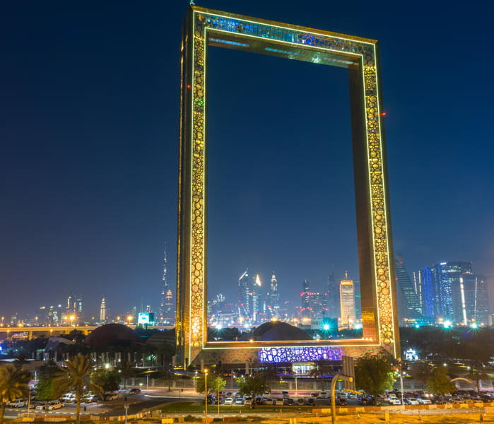 Dubai Frame at Night