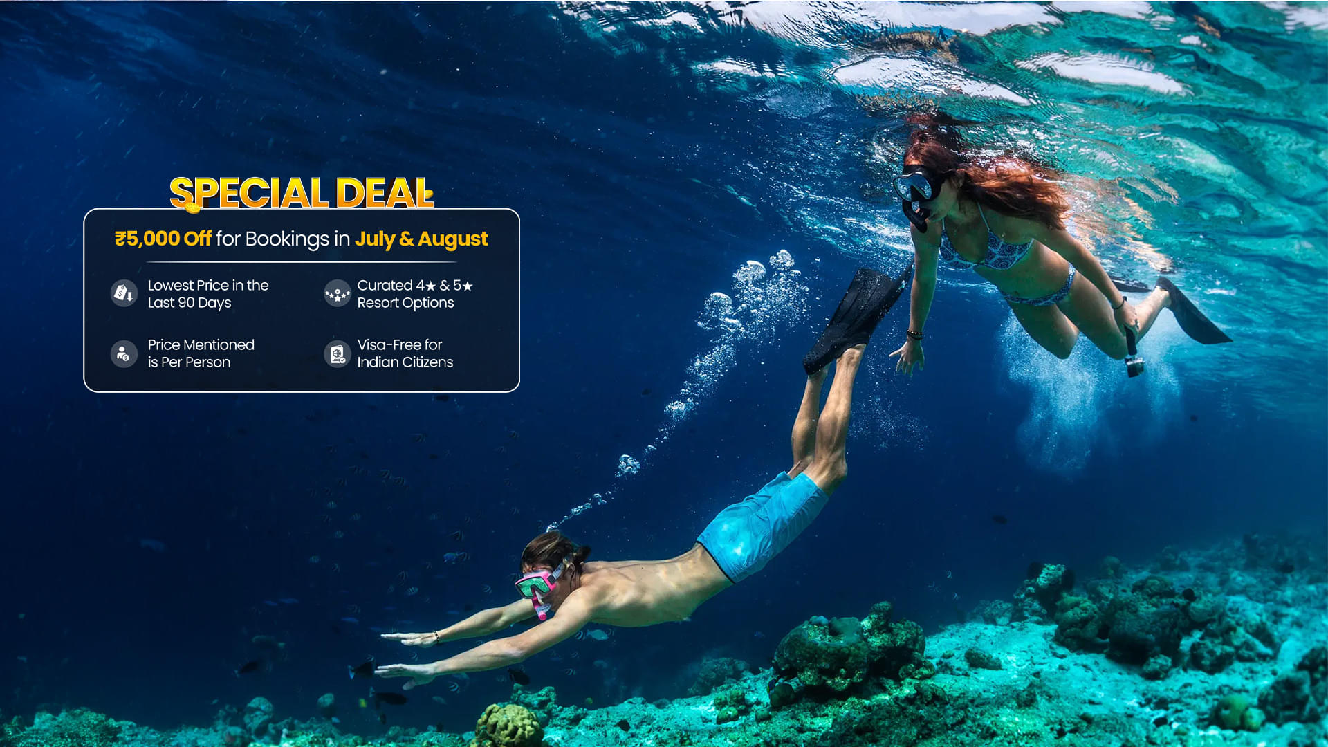 Maldives Tour Packages | Upto 40% Off