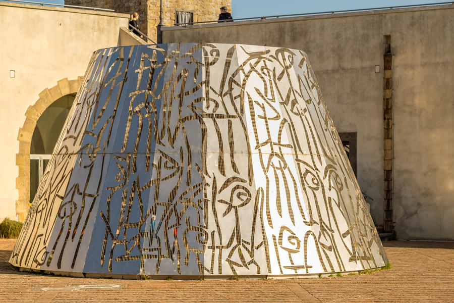 Observe various 20th century contemporary art pieces in Castel Sant'elmo