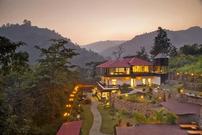 An overall view of the property