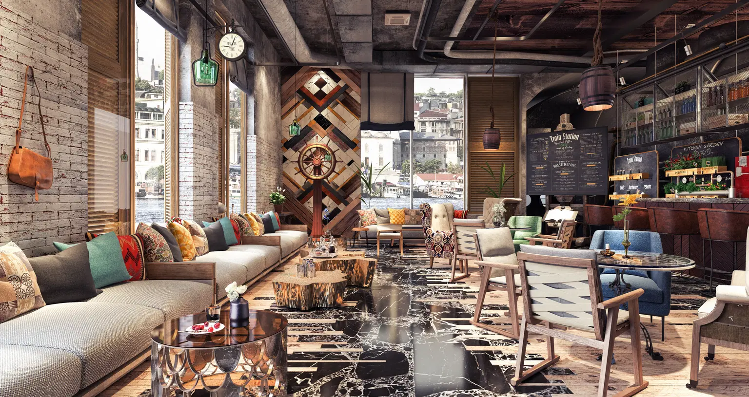 Grab some coffee at the Lounge