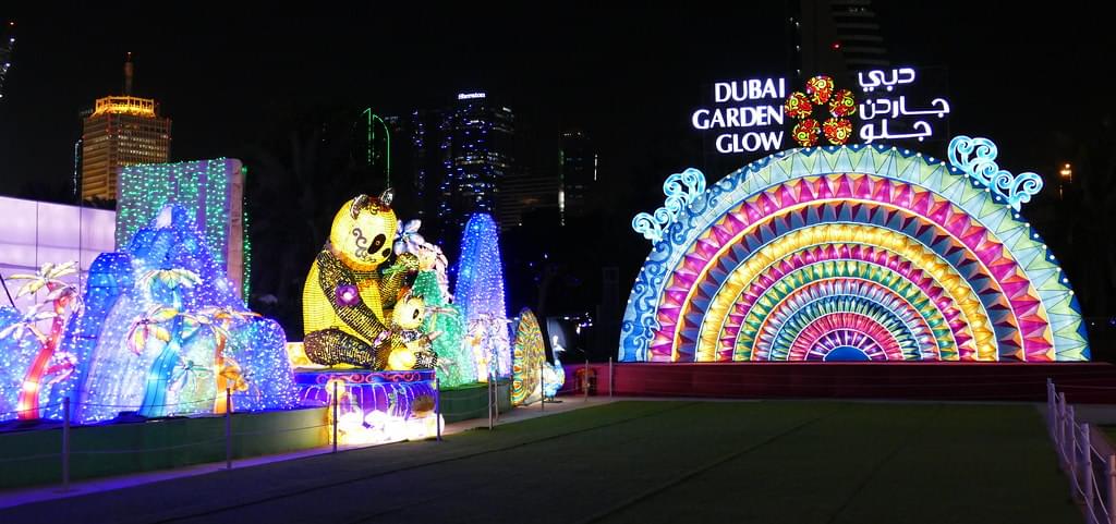 Dubai Garden Glow uses recyclable materials