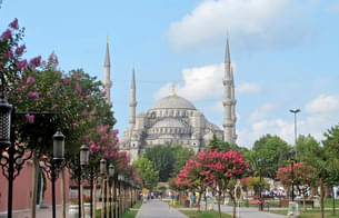 The Landscape view of the Blue Mosque