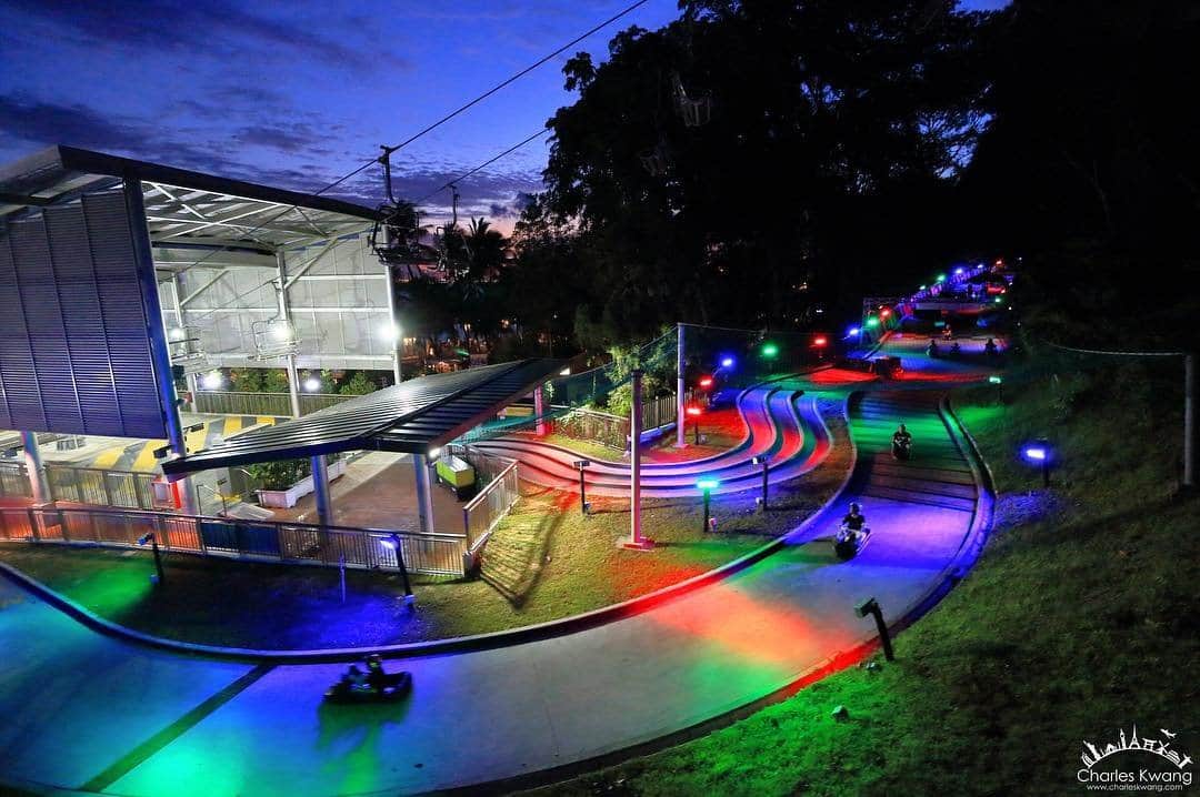 Enjoy the Night Skyline Luge Ride