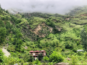 Facade view of the homestay