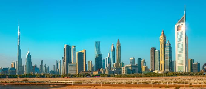 View of Dubai Skyline